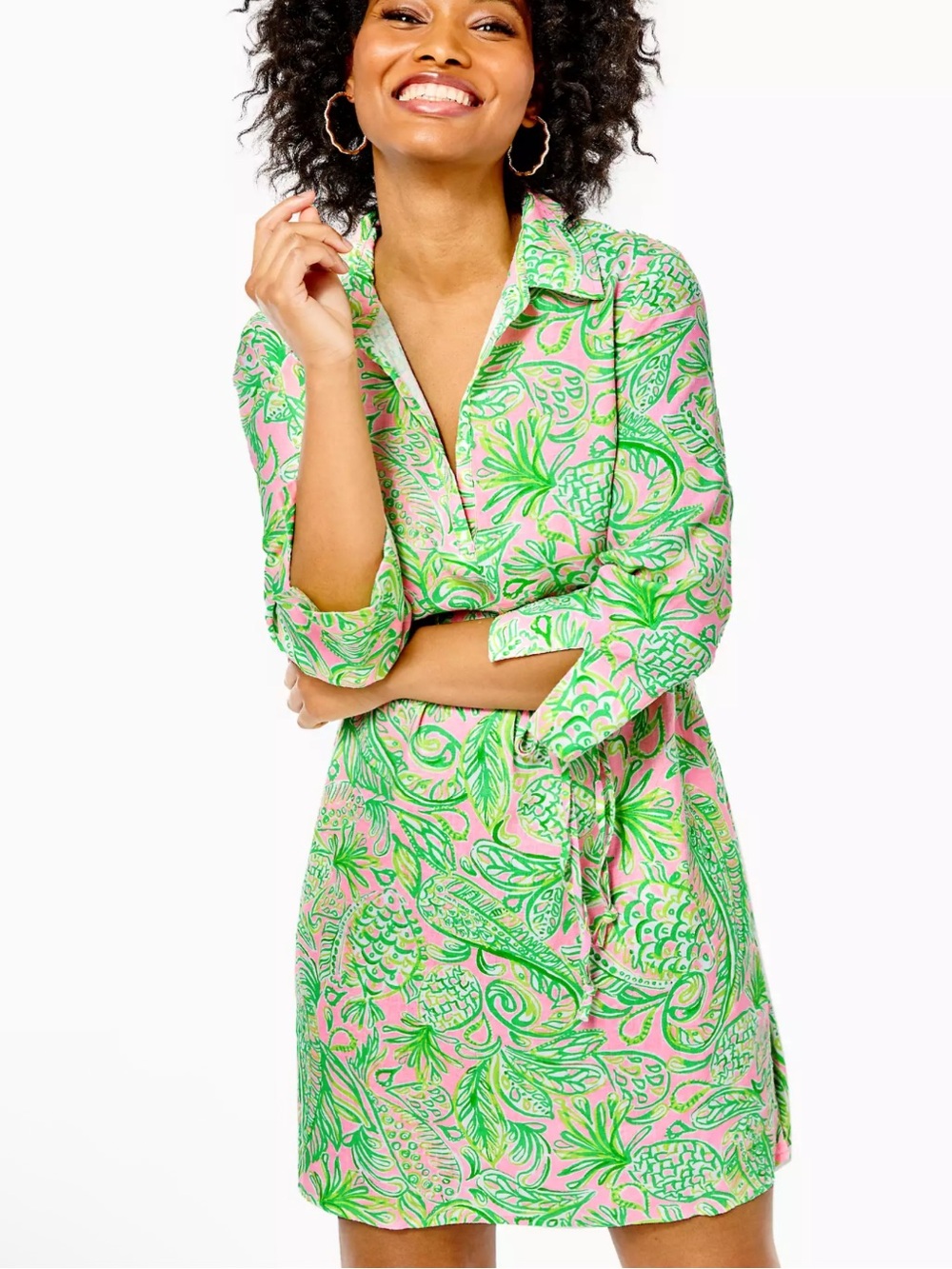 Lilly Pulitzer linen dress S